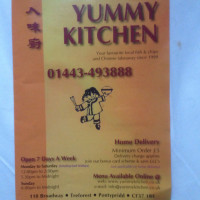 Yummy Kitchens menu