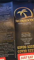 The Monsoon Indian Takeaway menu