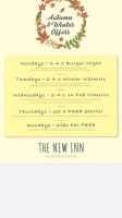 The New Inn menu