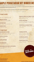 Sol Y Sombra Tapas menu