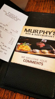 Murphy's Bar And Restaurant menu