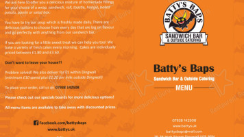 Batty's Baps Cafe food