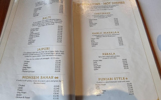 India Gate Indian menu