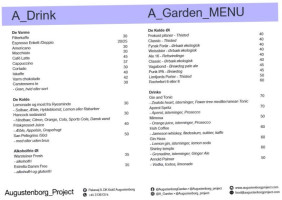 Augustenborg Garden menu
