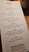 Madkælderen Koldinghus menu