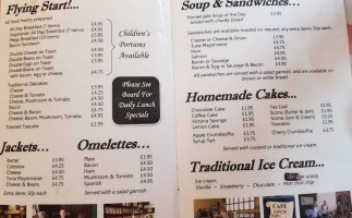 The Old Priest House Coffee Shop menu