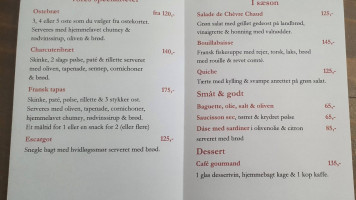 Ma Petite France menu