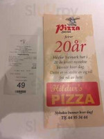 Hildurs Pizza menu