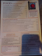 The Red Lion menu