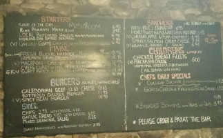 The Lock Inn menu