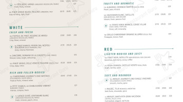 The Fountaine Inn menu