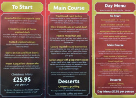 The Kingsbridge Inn menu