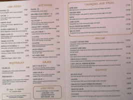 Galatea Brasseries menu