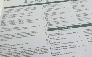 The River Mill menu