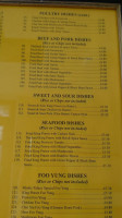 Mystic Palace menu