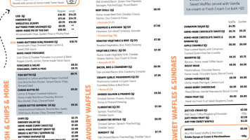 Cod Waffle menu