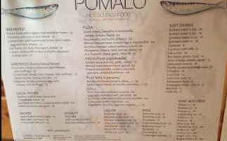 Pomalo Not So Fast Food menu