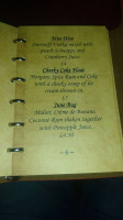 The Brig Falmouth menu