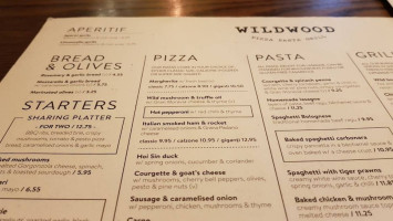 Wildwood menu