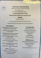 Chanterelle menu