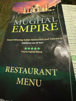 Mughal Empire menu
