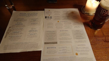 The Garrick Inn-stratfords Oldest Pub menu