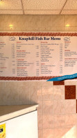 Knaphill Fish menu