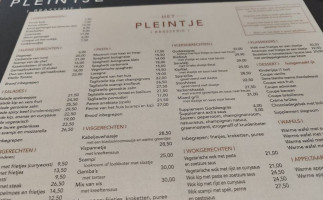 T Pleintje menu