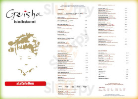 Geisha Asian Special Dining menu
