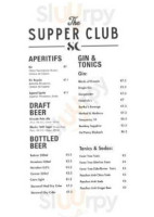 Supper Club menu