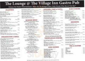 The Village Inn menu