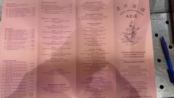 Chinees-indisch Azië menu