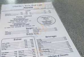 Charlie's West End Cafe menu