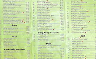 Full Moon Chinese Takeaway menu