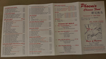Phoenix Chinese Takeaway menu