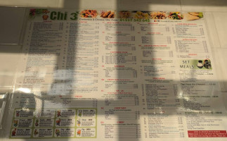 Chi3 Chinese Cantonese Takeaway menu