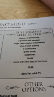 Blue Crush Diner menu