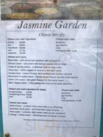Jasmine Garden menu