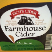 Rich's Farmhouse Cider food