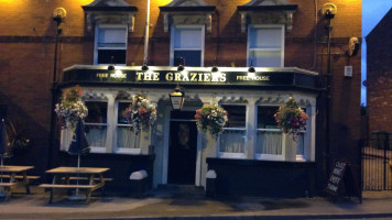 The Graziers outside