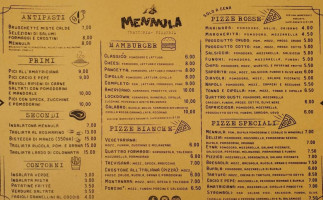 Mennula Trattoria Pizzeria menu
