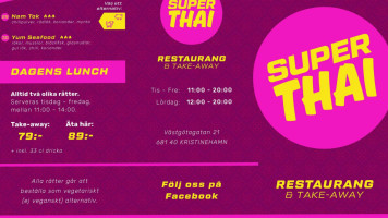 Super Thai Restaurang Take Away Kristinehamn inside