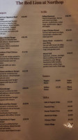 The Red Lion At Northop menu