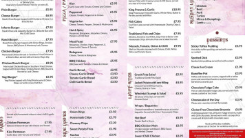 The Queen Vic Sunderland menu