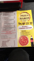 Pizza Baron As Konkursbo menu