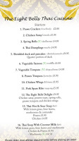 Eight Bells menu