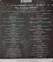 Sokrates Taverna - Horwich menu