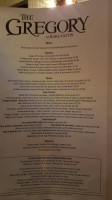 The Gregory menu