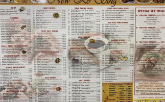 Ko Sing menu