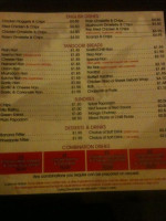 Mozalicious menu